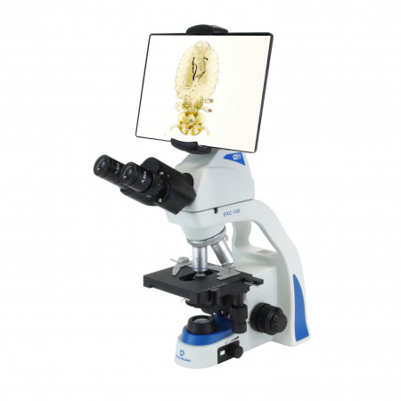 EXC-100 WiFi-enabled Binocular Microscope with 100x objective